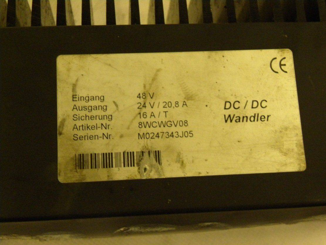 Converter DC-DC 48/24 V, 20.8 A for Mitsubishi - מערכת חשמל עבור ציוד לטיפול בחומרים: תמונה 2 Converter DC-DC 48/24 V, 20.8 A for Mitsubishi - מערכת חשמל עבור ציוד לטיפול בחומרים: תמונה 2