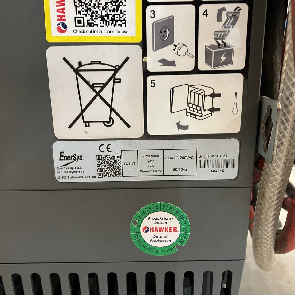 Hawker 24V/72A Lifetech TC1LT - חלקי חילוף עבור ציוד לטיפול בחומרים: תמונה 4 Hawker 24V/72A Lifetech TC1LT - חלקי חילוף עבור ציוד לטיפול בחומרים: תמונה 4