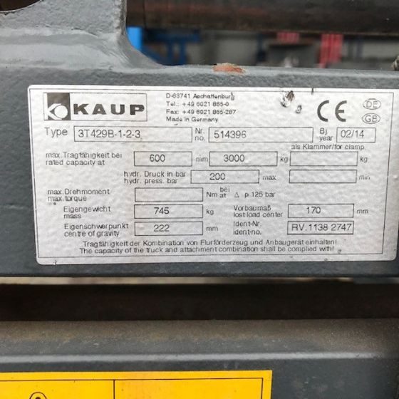 Kaup Triple pallet Handler with Pantograph - מזלגות עבור ציוד לטיפול בחומרים: תמונה 2 Kaup Triple pallet Handler with Pantograph - מזלגות עבור ציוד לטיפול בחומרים: תמונה 2