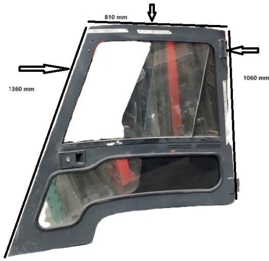 תא ופנים הרכב עבור ציוד לטיפול בחומרים Left door for Linde  /387/: תמונה 7