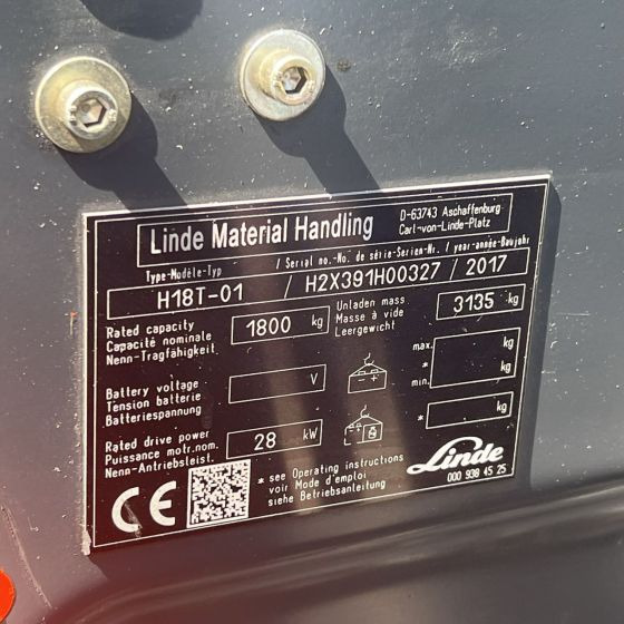מלגזת LPG Linde H18T (391-02) EVO: תמונה 19