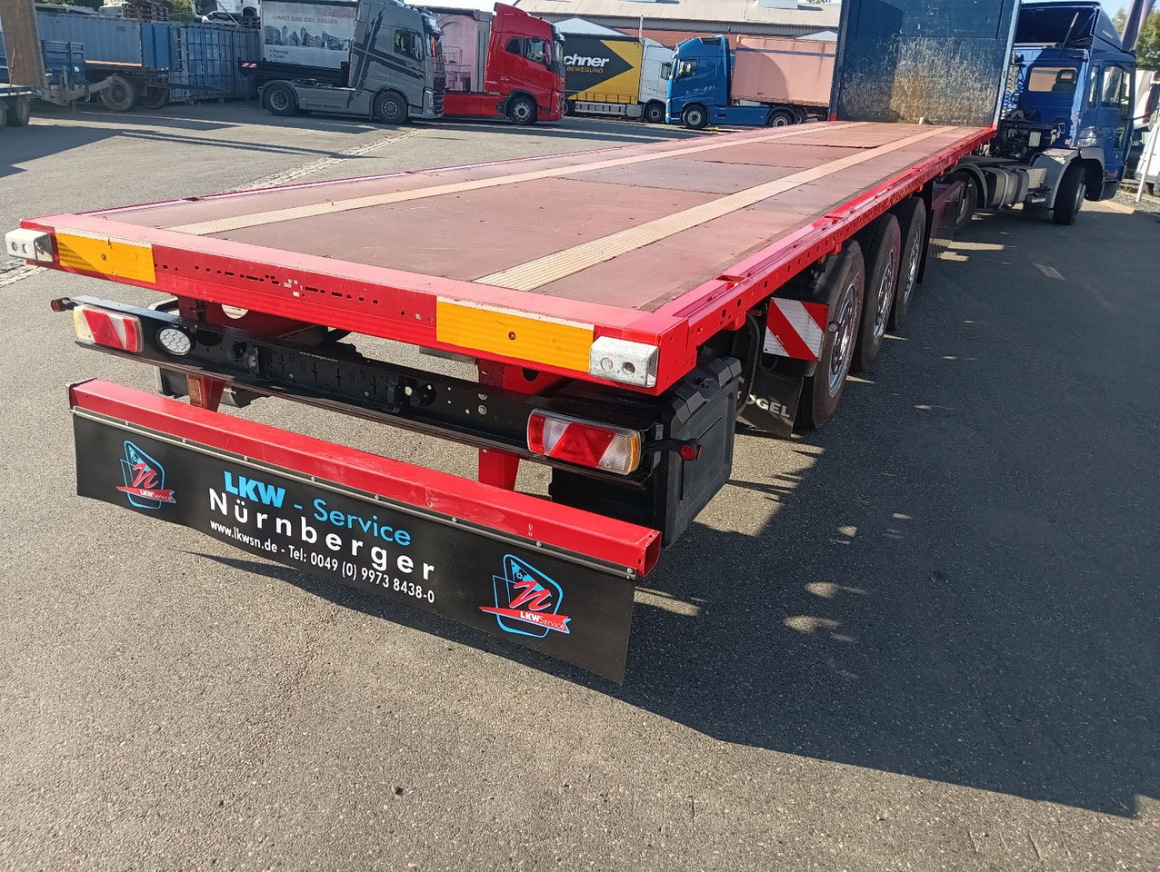 Kögel SN24 Plateau 7xRungen,Palettenkasten, Überbreite - סמיטריילר צד נופל/ שטוח: תמונה 3 Kögel SN24 Plateau 7xRungen,Palettenkasten, Überbreite - סמיטריילר צד נופל/ שטוח: תמונה 3