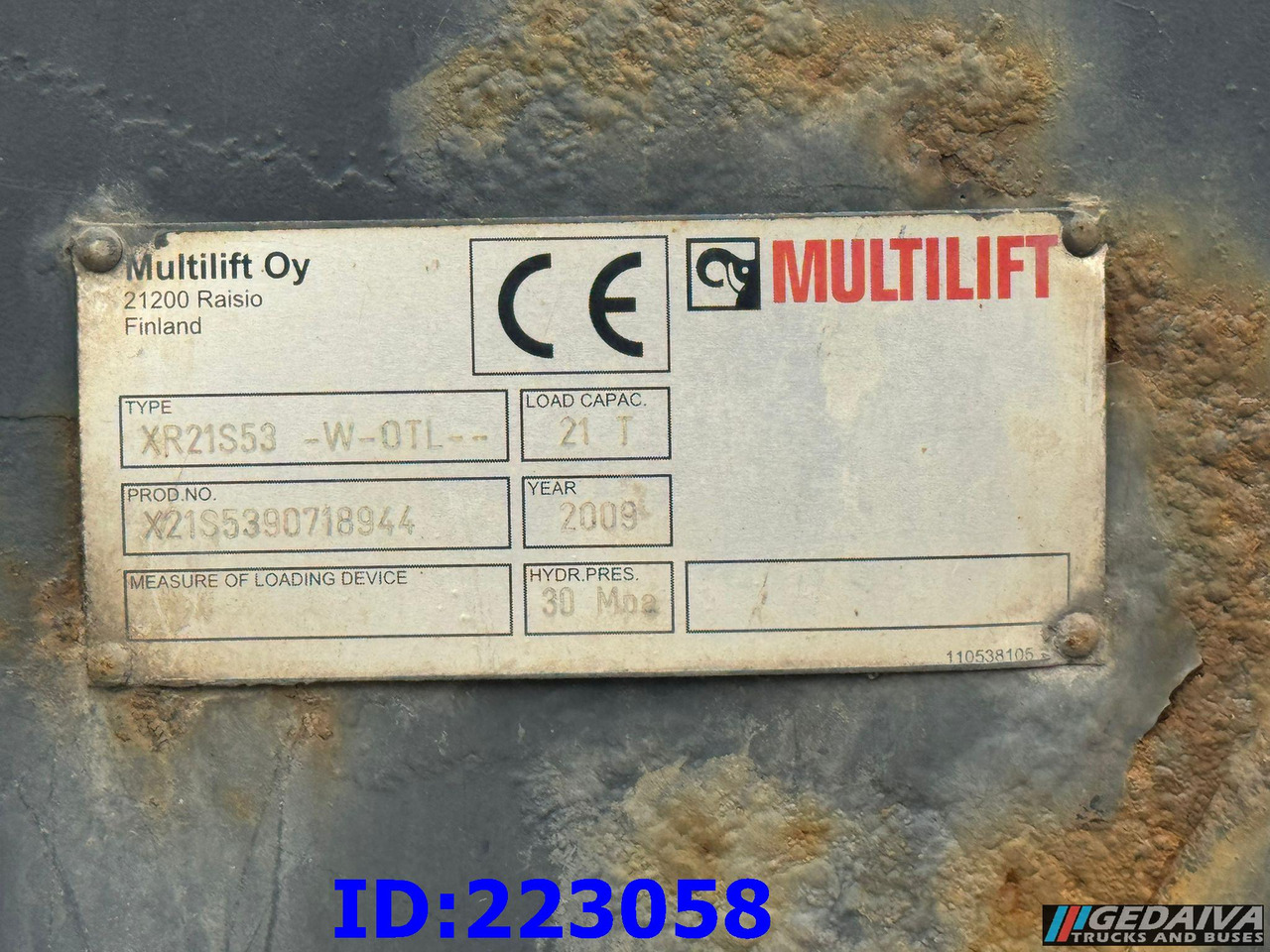 HIAB Multilift XR21S53 - מערכת הרמת וו/ מעמיס דילוג: תמונה 2 HIAB Multilift XR21S53 - מערכת הרמת וו/ מעמיס דילוג: תמונה 2