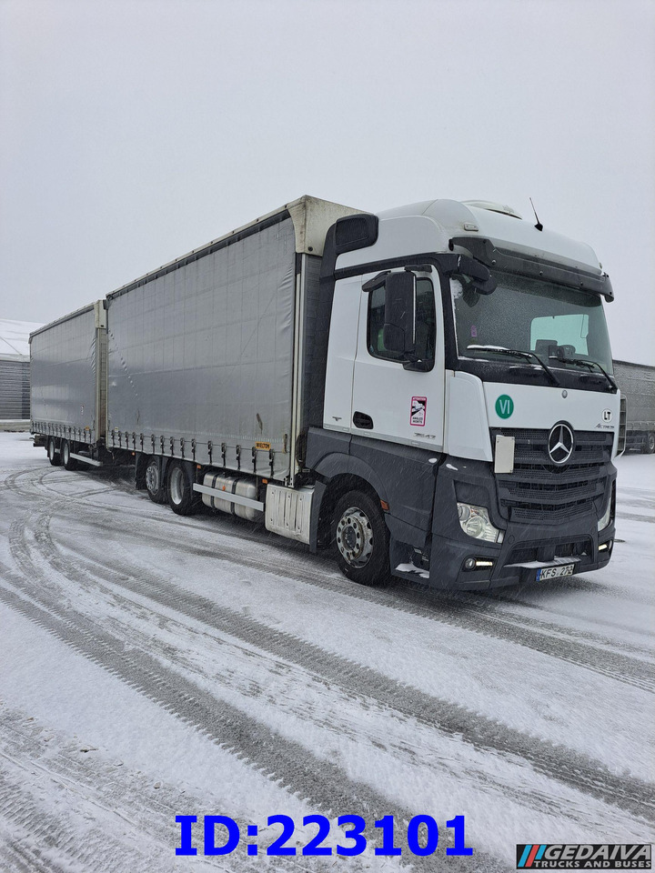 MERCEDES-BENZ Actros 2542 6x2 Euro6 + trailer - משאית וילונות צד: תמונה 4 MERCEDES-BENZ Actros 2542 6x2 Euro6 + trailer - משאית וילונות צד: תמונה 4