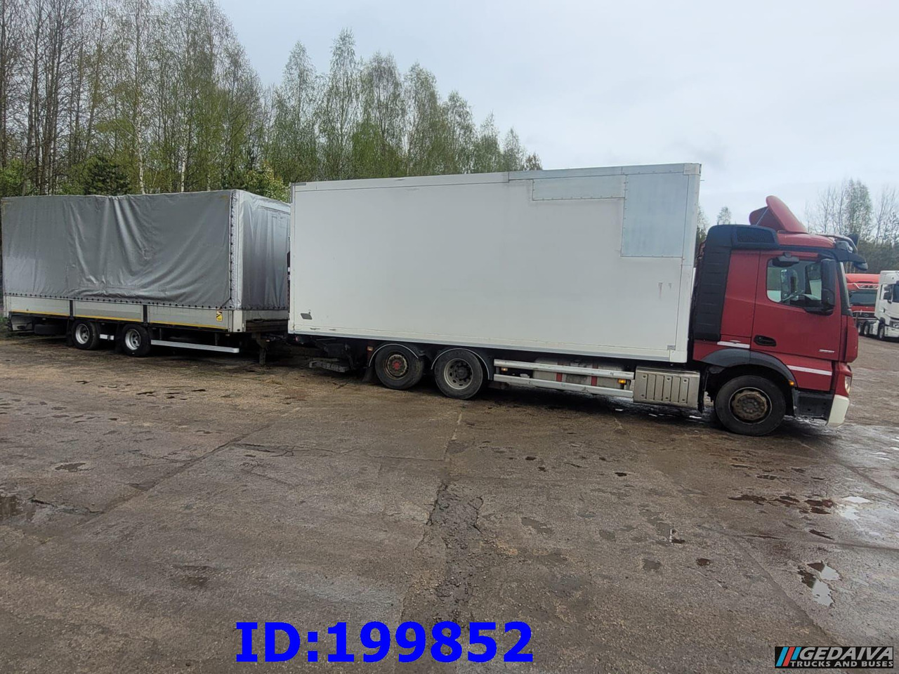 MERCEDES-BENZ Actros 2551 6x2 Euro5 + tilt trailer - משאית תיבה: תמונה 2 MERCEDES-BENZ Actros 2551 6x2 Euro5 + tilt trailer - משאית תיבה: תמונה 2