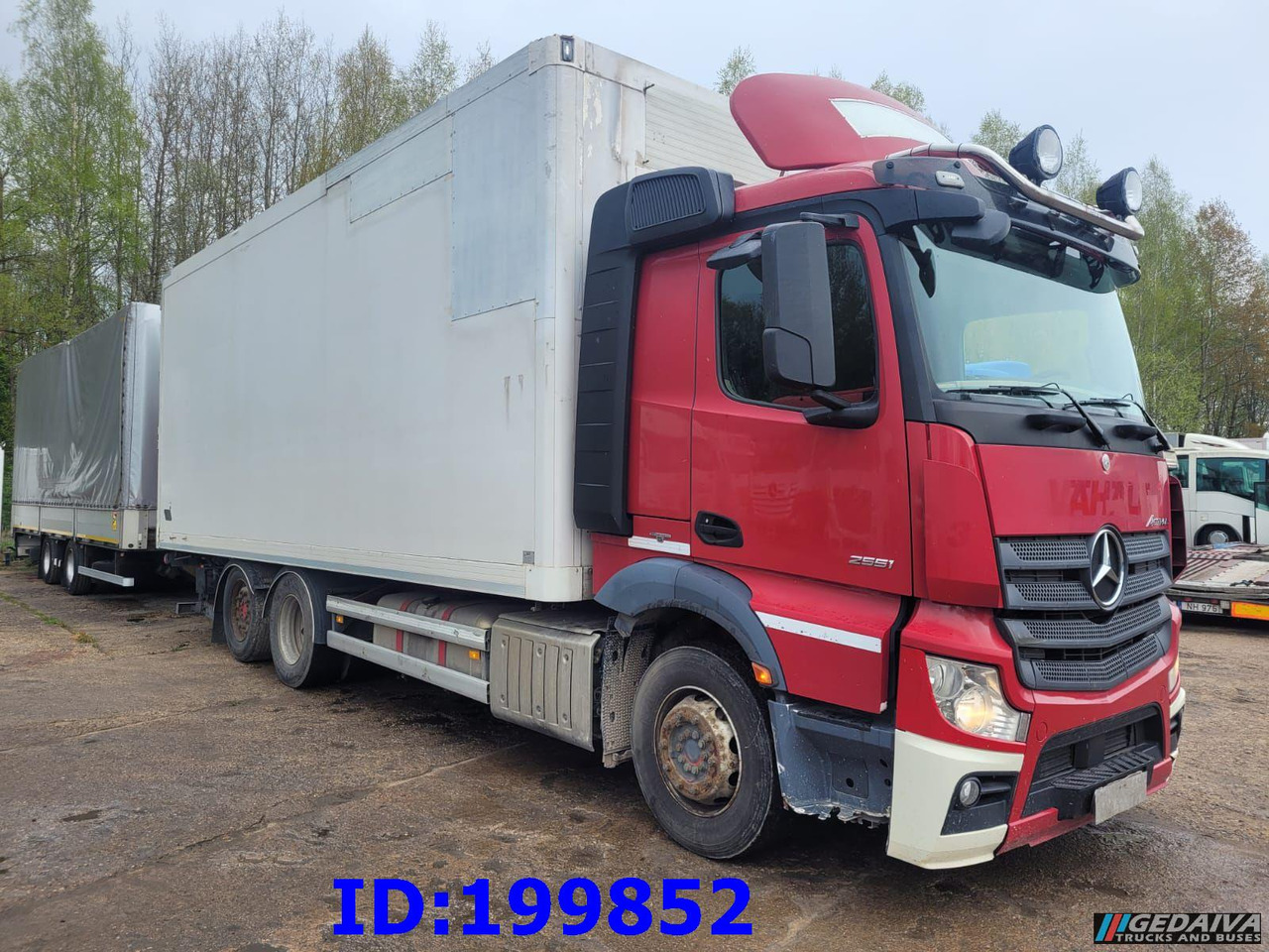 MERCEDES-BENZ Actros 2551 6x2 Euro5 + tilt trailer - משאית תיבה: תמונה 1 MERCEDES-BENZ Actros 2551 6x2 Euro5 + tilt trailer - משאית תיבה: תמונה 1