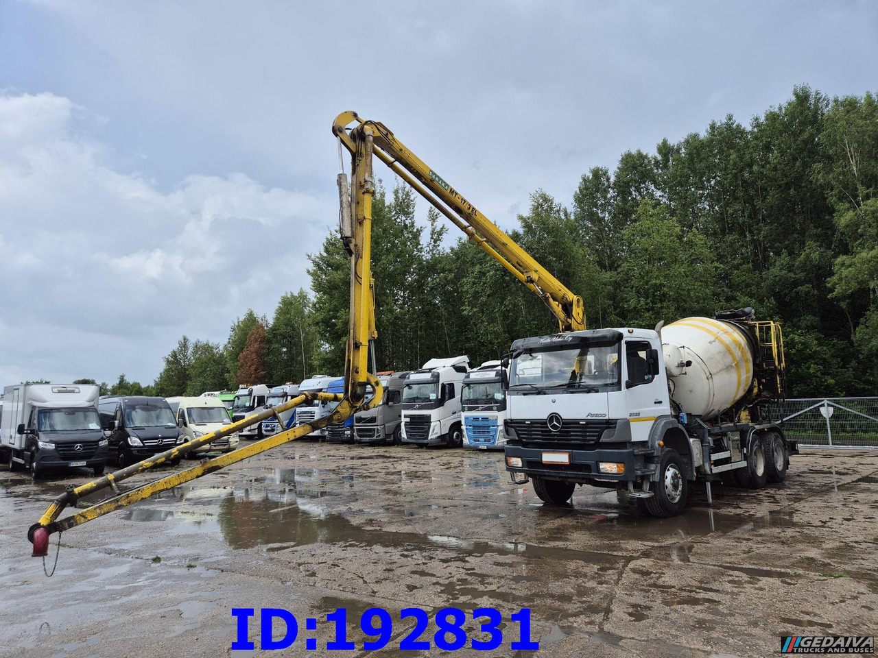MERCEDES-BENZ Atego 2628 6x4 Schwing 17m 9m3 - משאית משאבת בטון: תמונה 1 MERCEDES-BENZ Atego 2628 6x4 Schwing 17m 9m3 - משאית משאבת בטון: תמונה 1