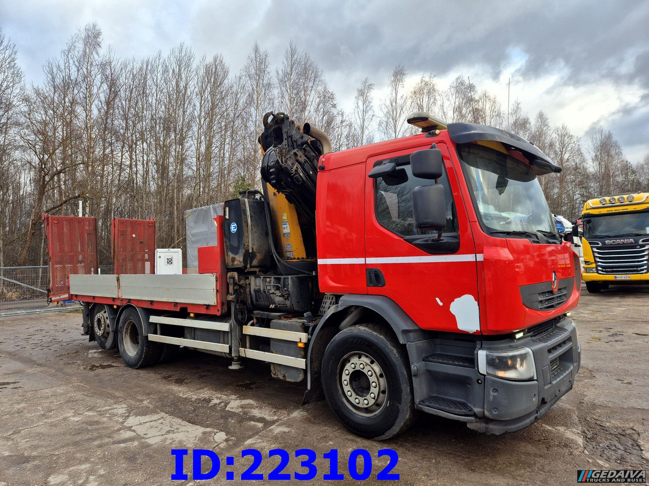 RENAULT Lander 430.26 6x2 + Crane EFFER 225/5S - משאית צד נופל/ שטוחה: תמונה 5 RENAULT Lander 430.26 6x2 + Crane EFFER 225/5S - משאית צד נופל/ שטוחה: תמונה 5