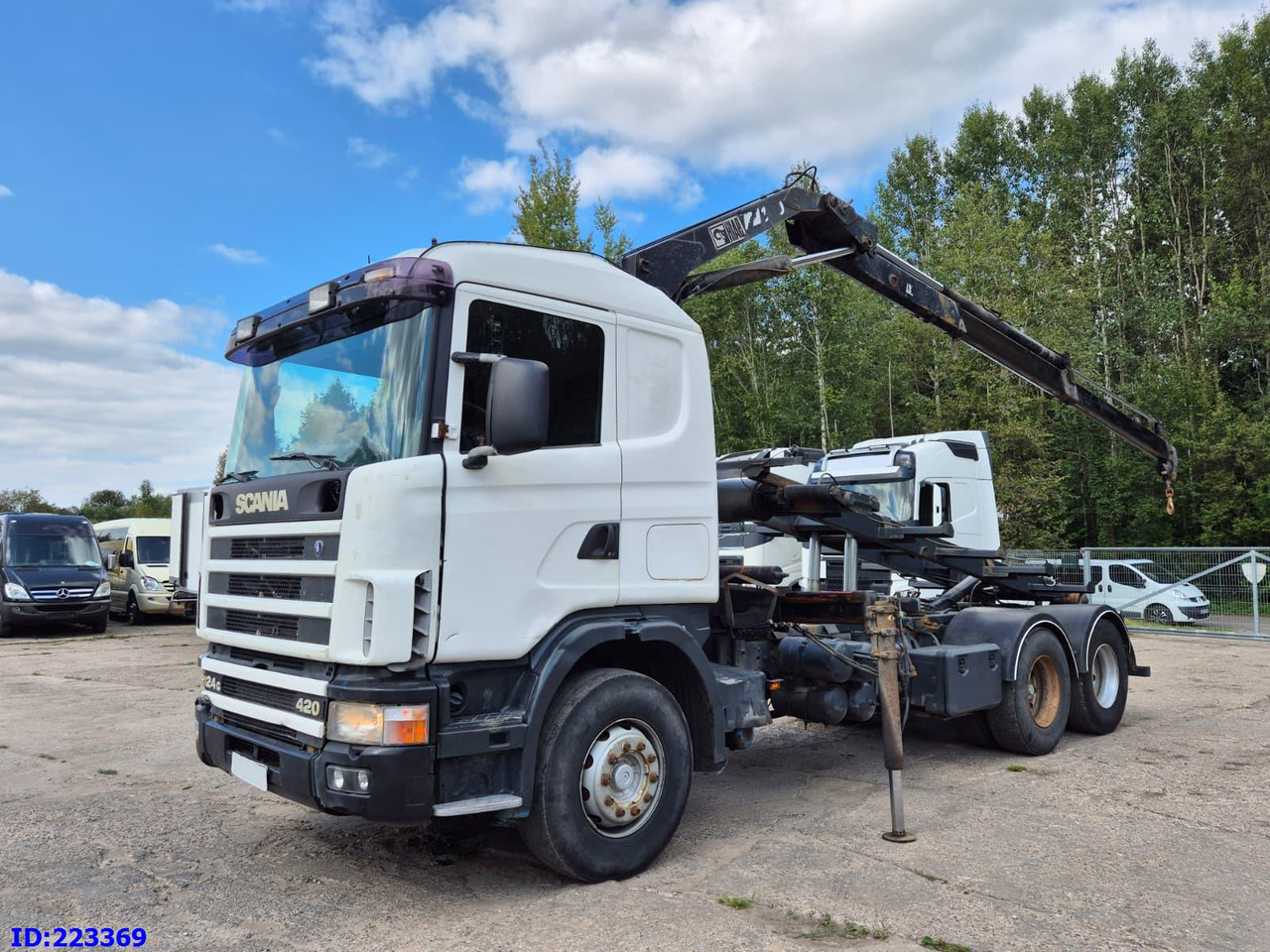 SCANIA R124 420 + Crane HIAB 140AW - מזהיר: תמונה 1 SCANIA R124 420 + Crane HIAB 140AW - מזהיר: תמונה 1