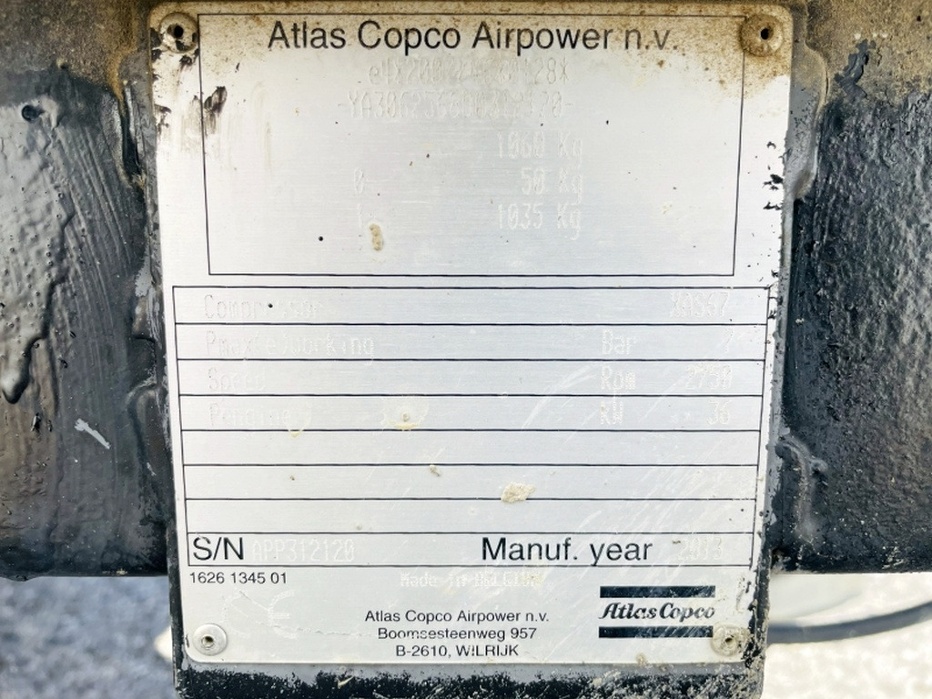 Atlas Copco XAS67 DDG (4049) - מדחס אוויר: תמונה 3 Atlas Copco XAS67 DDG (4049) - מדחס אוויר: תמונה 3