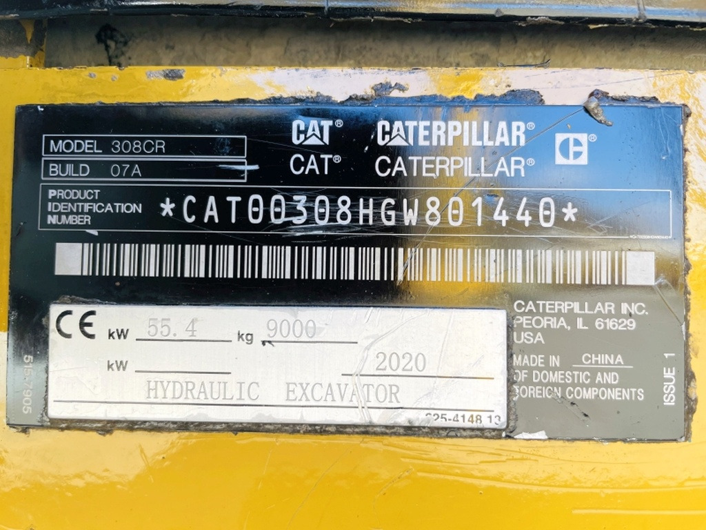 Caterpillar 308 CR (3966) - מיני מחפר: תמונה 3 Caterpillar 308 CR (3966) - מיני מחפר: תמונה 3