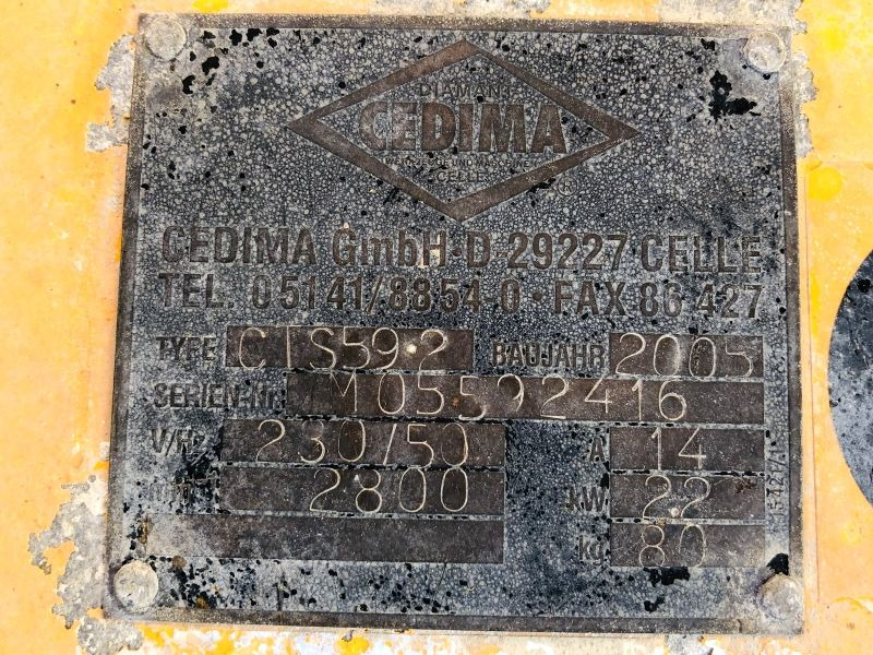 Cedima CTS 59.2 (2907) - ציוד בנייה: תמונה 3 Cedima CTS 59.2 (2907) - ציוד בנייה: תמונה 3