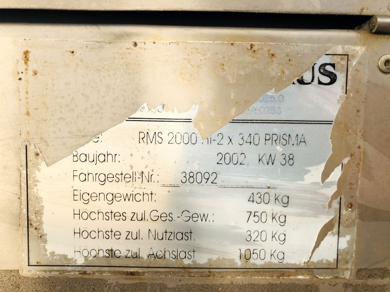 Diverses Bucharts RMS2000 (3029) - ציוד בנייה, קרון נגרר: תמונה 3 Diverses Bucharts RMS2000 (3029) - ציוד בנייה, קרון נגרר: תמונה 3