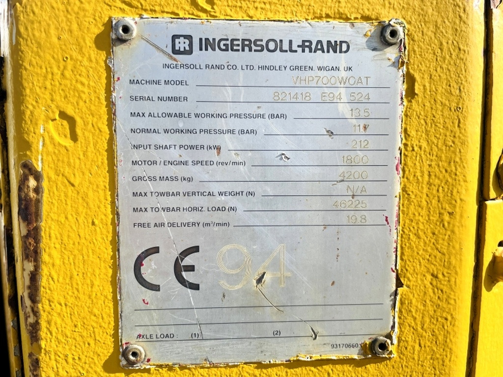 Ingersoll Rand VHP700W CAT (3952) - מדחס אוויר: תמונה 3 Ingersoll Rand VHP700W CAT (3952) - מדחס אוויר: תמונה 3
