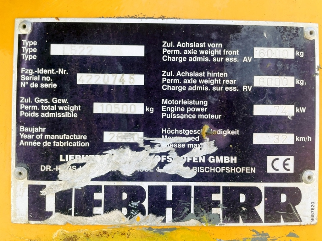 Liebherr L522 (4023) - מעמיס גלגלים: תמונה 4 Liebherr L522 (4023) - מעמיס גלגלים: תמונה 4