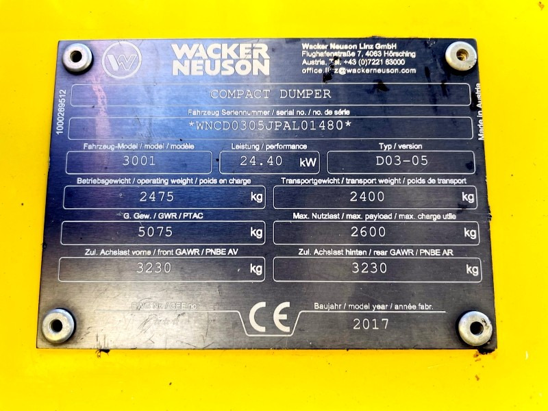 Neuson 3001 (3861) - מיני מסיר פסולת: תמונה 3 Neuson 3001 (3861) - מיני מסיר פסולת: תמונה 3