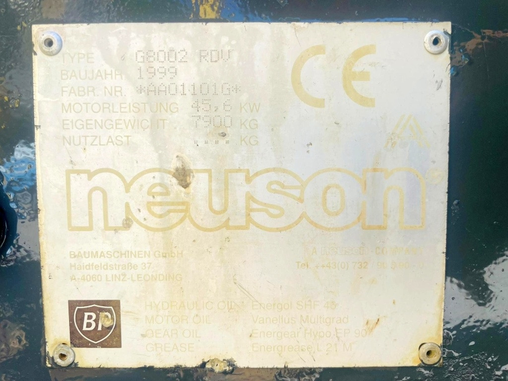 Neuson 8002 RDV (4015) - מיני מחפר: תמונה 3 Neuson 8002 RDV (4015) - מיני מחפר: תמונה 3