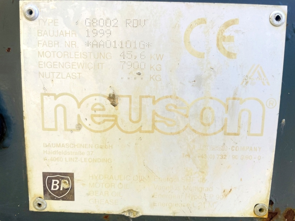 Neuson G8002 RDV (4015) - מיני מחפר: תמונה 3 Neuson G8002 RDV (4015) - מיני מחפר: תמונה 3