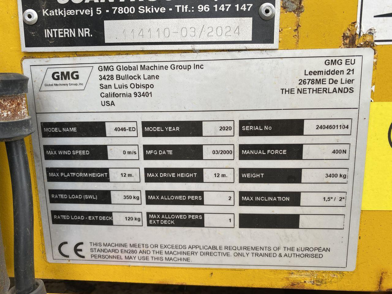 מעלית מספריים GMG 4046-ED 2.0: תמונה 9 מעלית מספריים GMG 4046-ED 2.0: תמונה 9