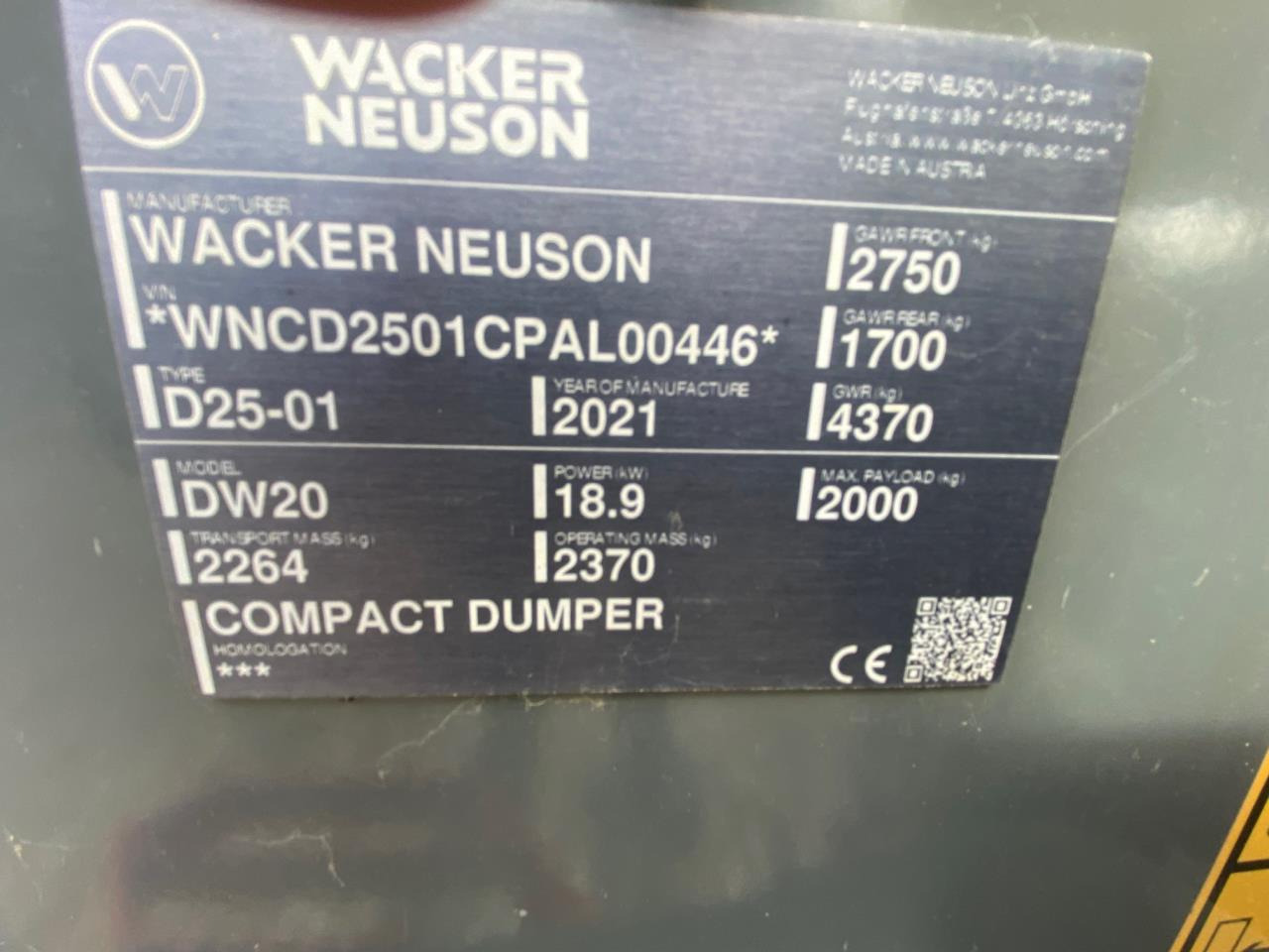 Wacker Neuson DW20 - מיני מסיר פסולת: תמונה 5 Wacker Neuson DW20 - מיני מסיר פסולת: תמונה 5