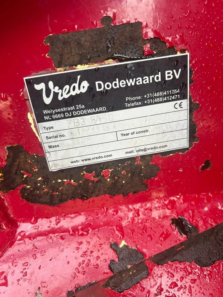 Vredo ZB3-8750 bemester - מפזרת זבל: תמונה 5 Vredo ZB3-8750 bemester - מפזרת זבל: תמונה 5