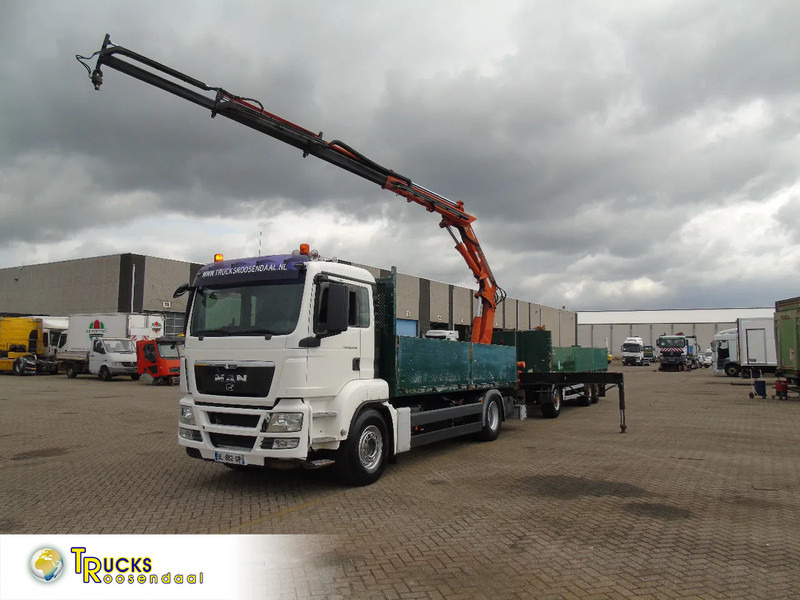 MAN TGS 18.440 + ATLAS 165 + EURO 5 + TRAILER 3 AXLE + REMOTE - משאית מנוף: תמונה 1 MAN TGS 18.440 + ATLAS 165 + EURO 5 + TRAILER 3 AXLE + REMOTE - משאית מנוף: תמונה 1