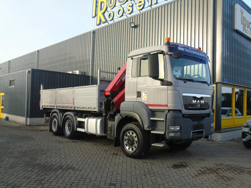 MAN TGS 28.400 + 6x4 front traction + HMF 2320 + tipper + MANUAL + REMOTE - מזהיר, משאית מנוף: תמונה 2 MAN TGS 28.400 + 6x4 front traction + HMF 2320 + tipper + MANUAL + REMOTE - מזהיר, משאית מנוף: תמונה 2