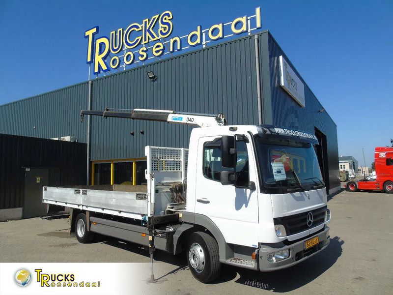 Mercedes-Benz Atego 816 + 4ton crane + NICE TRUCK - משאית צד נופל/ שטוחה, משאית מנוף: תמונה 1 Mercedes-Benz Atego 816 + 4ton crane + NICE TRUCK - משאית צד נופל/ שטוחה, משאית מנוף: תמונה 1