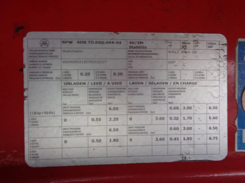 קרון נגרר עם וילונות צד Stehmann AZP 18 + 2 AXLE + 1.16 vloer hoogte: תמונה 15