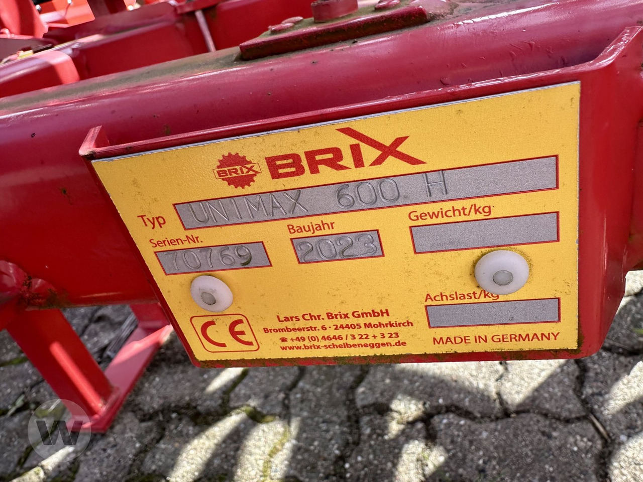 Brix UNIMAX 600 H - קלטרת: תמונה 5 Brix UNIMAX 600 H - קלטרת: תמונה 5
