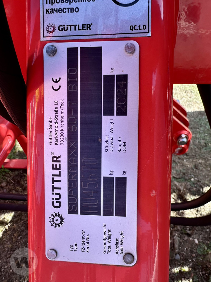 Güttler SUPERMAXX BIO 60-7 - מגרפת קפיצים: תמונה 2 Güttler SUPERMAXX BIO 60-7 - מגרפת קפיצים: תמונה 2
