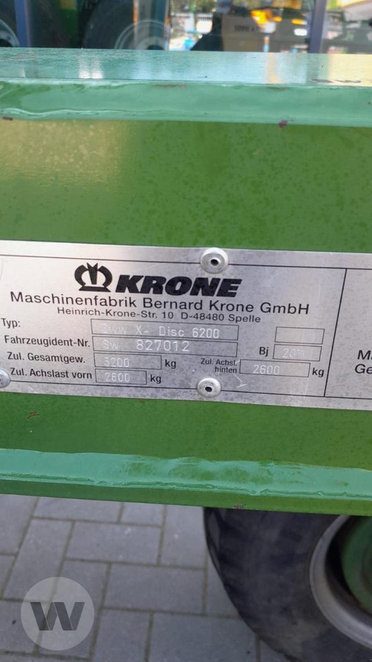 מכסחה Krone X-Disc 6200 GPS-SW: תמונה 11