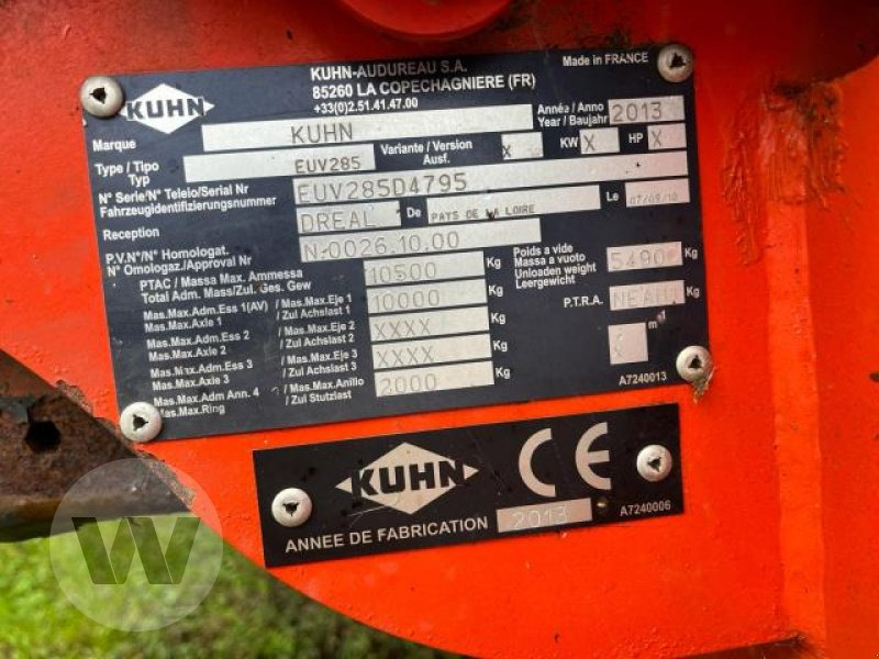 Kuhn Profile 1480 - עגלת מערבל מספוא: תמונה 5 Kuhn Profile 1480 - עגלת מערבל מספוא: תמונה 5