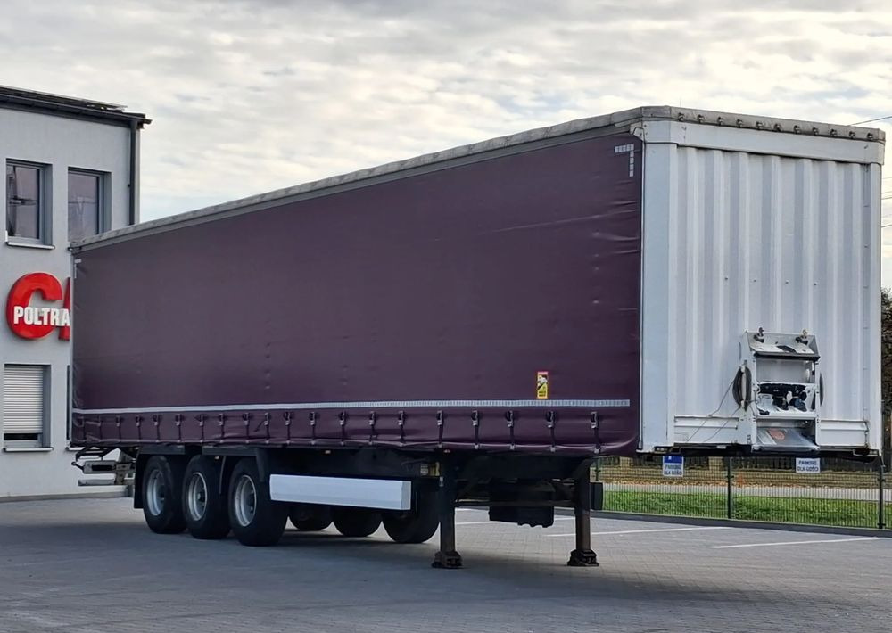 Krone Standard, Firanka, Mocowania promowe, Podnoszony zderzak - סמיטריילר עם וילונות צד: תמונה 2 Krone Standard, Firanka, Mocowania promowe, Podnoszony zderzak - סמיטריילר עם וילונות צד: תמונה 2