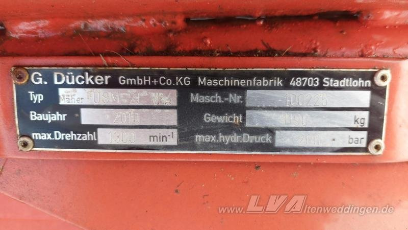 Dücker USM 21 Heck-Seitenmulcher - מכסחת שוליים: תמונה 4 Dücker USM 21 Heck-Seitenmulcher - מכסחת שוליים: תמונה 4