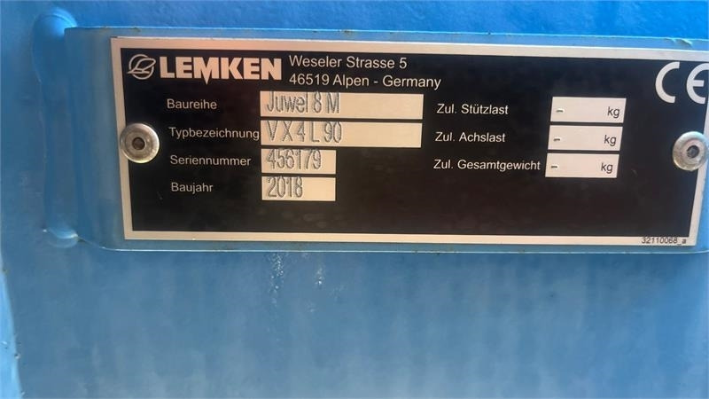 Lemken Juwel 8M VX4L90 MEGET VELHOLDT plov som ikke har k - מחרשה: תמונה 5 Lemken Juwel 8M VX4L90 MEGET VELHOLDT plov som ikke har k - מחרשה: תמונה 5