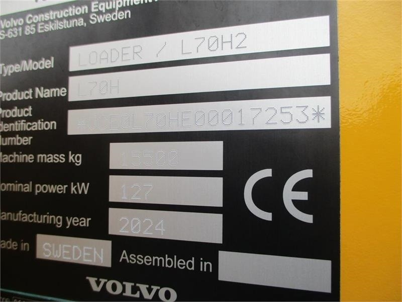 Volvo L 70 H H2 BEMÆRK MED GARANTI FRA VOLVO FREM TIL DE - מעמיס גלגלים: תמונה 2 Volvo L 70 H H2 BEMÆRK MED GARANTI FRA VOLVO FREM TIL DE - מעמיס גלגלים: תמונה 2