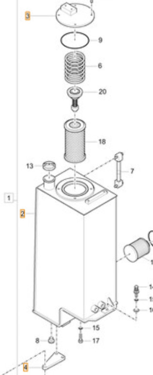 Case 35MK-01511CG - מכל הידרולי עבור מכונת בנייה: תמונה 1 Case 35MK-01511CG - מכל הידרולי עבור מכונת בנייה: תמונה 1