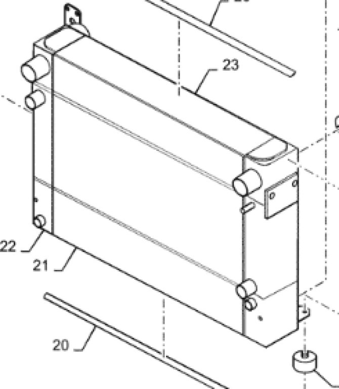 Case 47929005 - מקרר שמן עבור מכונה חקלאית: תמונה 1 Case 47929005 - מקרר שמן עבור מכונה חקלאית: תמונה 1