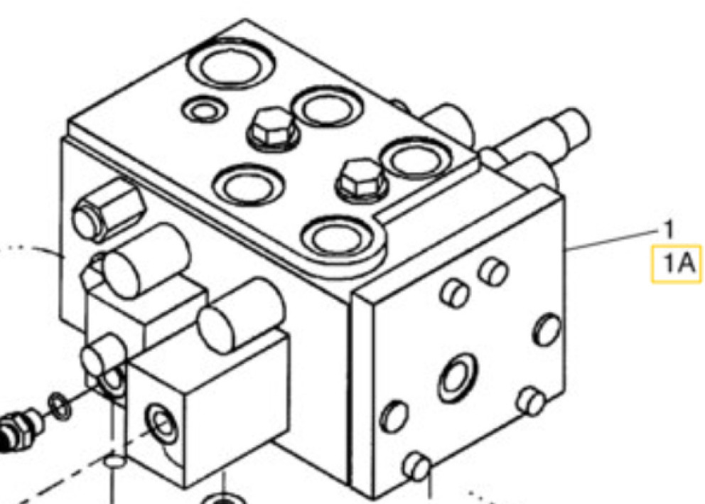 Case 87411112 - 8605563 - שסתום הידרולי עבור מכונת בנייה: תמונה 1 Case 87411112 - 8605563 - שסתום הידרולי עבור מכונת בנייה: תמונה 1