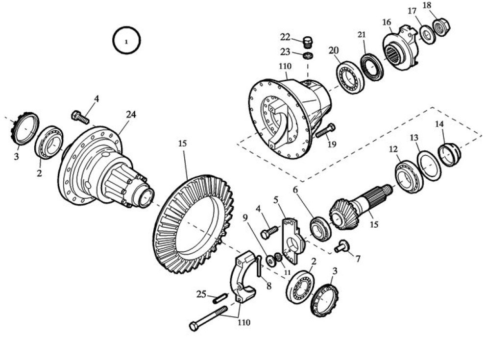 Case 87738484 - הילוך דיפרנציאלי עבור מכונה חקלאית: תמונה 1 Case 87738484 - הילוך דיפרנציאלי עבור מכונה חקלאית: תמונה 1