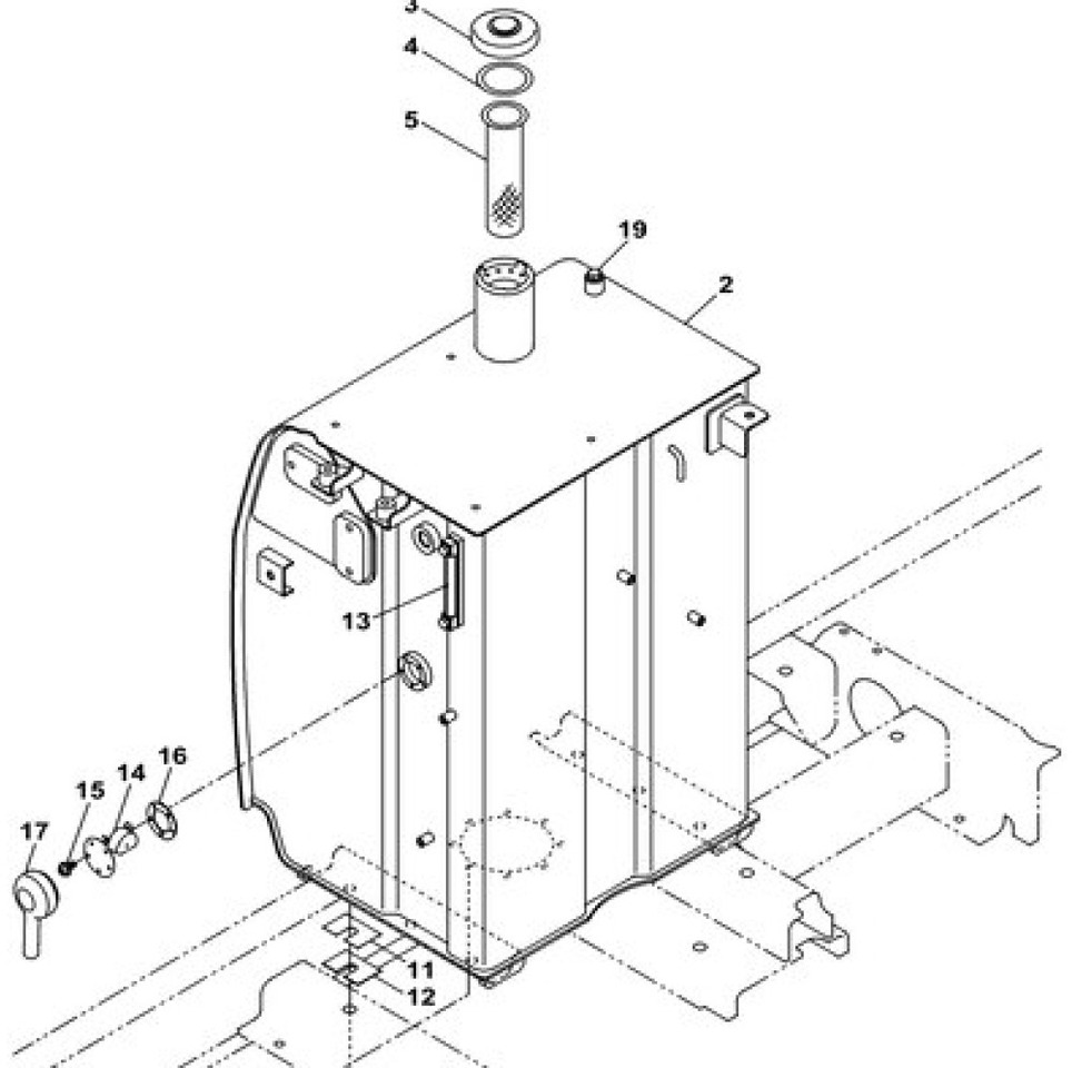 Case KRH11290 - מכל דלק עבור מכונת בנייה: תמונה 1 Case KRH11290 - מכל דלק עבור מכונת בנייה: תמונה 1