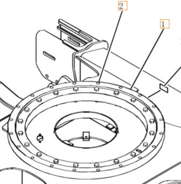 Case PH40F00004F1 - 72171550 - טבעת רוטציה עבור מכונת בנייה: תמונה 1 Case PH40F00004F1 - 72171550 - טבעת רוטציה עבור מכונת בנייה: תמונה 1