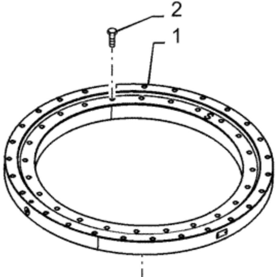 Case PS40F00003F1 - טבעת רוטציה עבור מכונת בנייה: תמונה 1 Case PS40F00003F1 - טבעת רוטציה עבור מכונת בנייה: תמונה 1