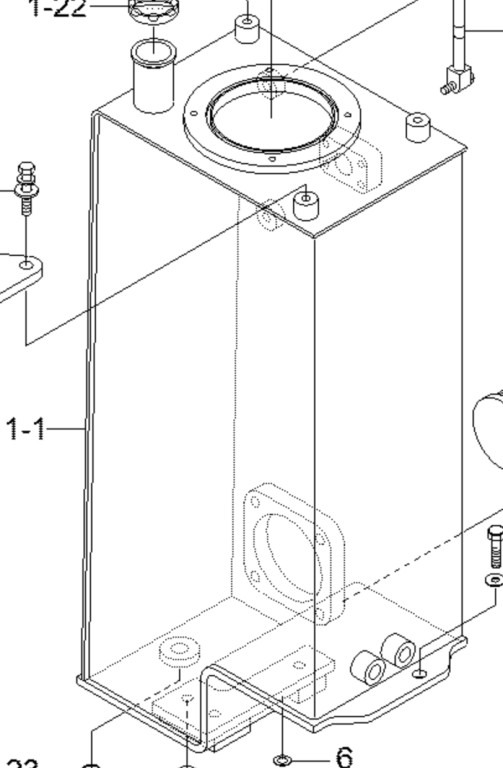 New Holland 31MH-01015YL - מכל הידרולי עבור מכונת בנייה: תמונה 1 New Holland 31MH-01015YL - מכל הידרולי עבור מכונת בנייה: תמונה 1