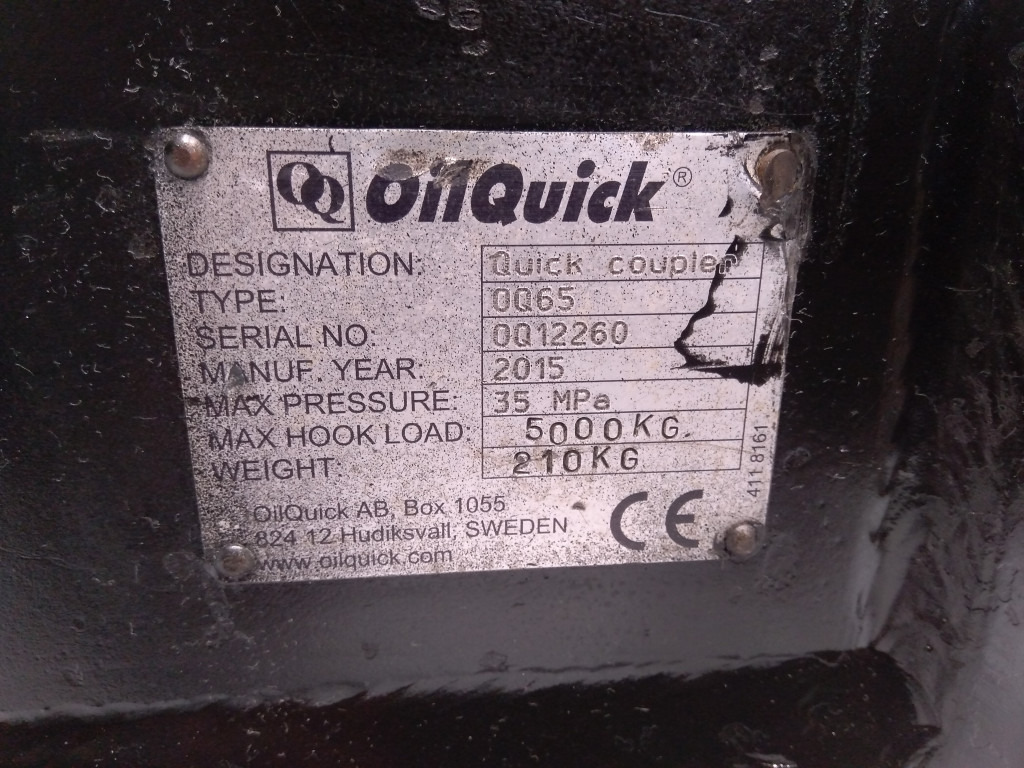 Oilquick OQ65 - - מצמד מהיר עבור מכונת בנייה: תמונה 5 Oilquick OQ65 - - מצמד מהיר עבור מכונת בנייה: תמונה 5