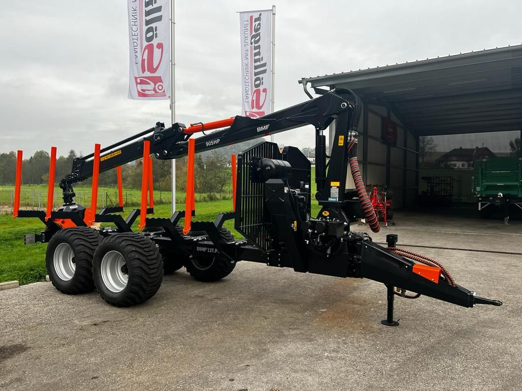 BMF BMF 13T1 PRO mit BMF 905 HP Kran - קרון נגרר ליערות: תמונה 1 BMF BMF 13T1 PRO mit BMF 905 HP Kran - קרון נגרר ליערות: תמונה 1