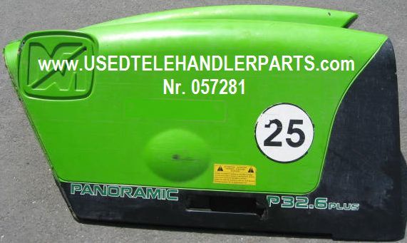 Merlo Nr. 057281 Merlo P 32.6 Merlo P 28.8 - מכסה מנוע עבור מפעיל טלסקופי: תמונה 1 Merlo Nr. 057281 Merlo P 32.6 Merlo P 28.8 - מכסה מנוע עבור מפעיל טלסקופי: תמונה 1