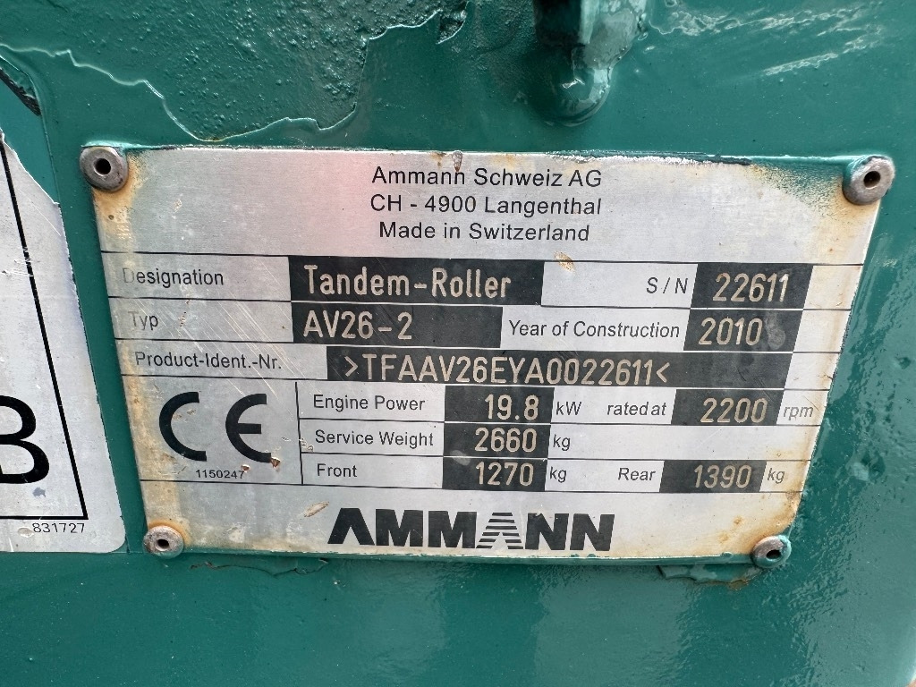 רולר כביש Ammann AV 26-2: תמונה 7