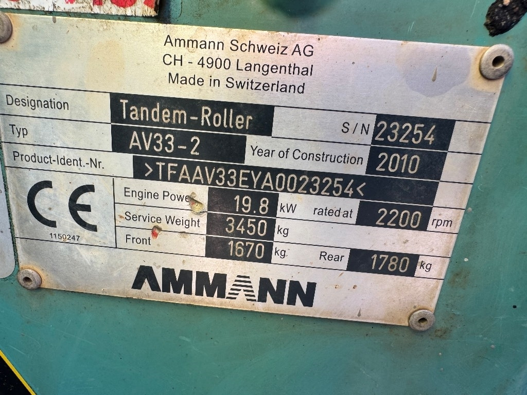 Ammann AV 33-2 - רולר כביש: תמונה 4 Ammann AV 33-2 - רולר כביש: תמונה 4
